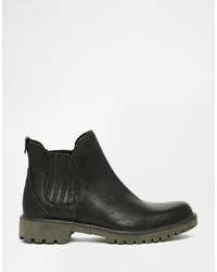 Женские черные кожаные ботинки челси от Timberland