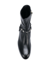 Мужские черные кожаные ботинки челси от Philipp Plein