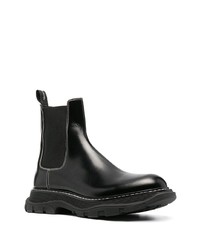 Мужские черные кожаные ботинки челси от Alexander McQueen