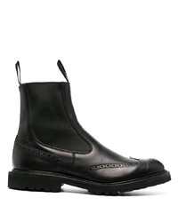 Мужские черные кожаные ботинки челси от Tricker's