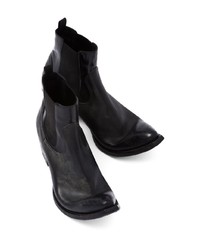 Мужские черные кожаные ботинки челси от Prada