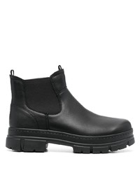 Мужские черные кожаные ботинки челси от UGG