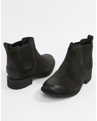 Женские черные кожаные ботинки челси от UGG