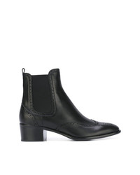 Женские черные кожаные ботинки челси от Unützer