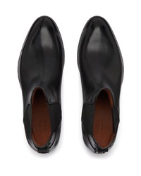 Мужские черные кожаные ботинки челси от Zegna