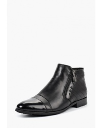 Мужские черные кожаные ботинки челси от Vitacci