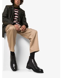 Мужские черные кожаные ботинки челси от Grenson