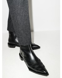 Мужские черные кожаные ботинки челси от Toga