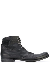 Мужские черные кожаные ботинки от A Diciannoveventitre