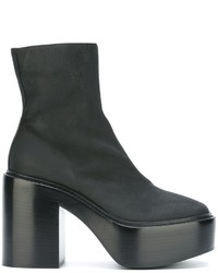 Женские черные кожаные ботинки от A.F.Vandevorst