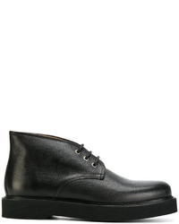 Мужские черные кожаные ботинки от A.P.C.