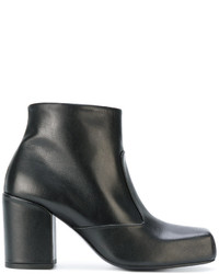 Женские черные кожаные ботинки от Aalto