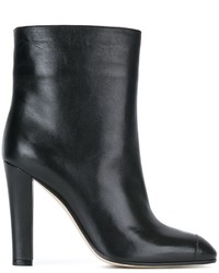 Женские черные кожаные ботинки от Agnona