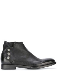 Мужские черные кожаные ботинки от Alberto Fasciani