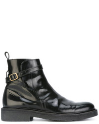 Мужские черные кожаные ботинки от AMI Alexandre Mattiussi