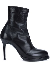 Женские черные кожаные ботинки от Ann Demeulemeester