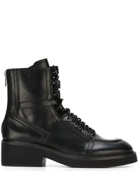 Женские черные кожаные ботинки от Ash
