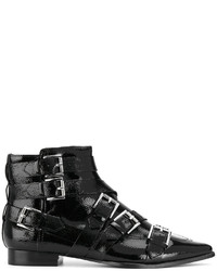Женские черные кожаные ботинки от Ash