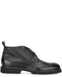 Мужские черные кожаные ботинки от Baldinini