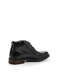 Мужские черные кожаные ботинки от Bata