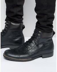 Мужские черные кожаные ботинки от Bellfield