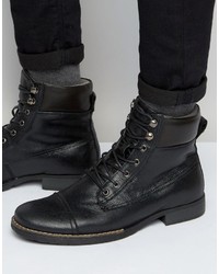 Мужские черные кожаные ботинки от Bellfield
