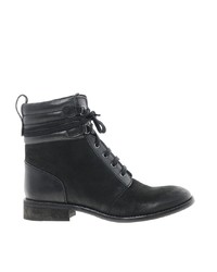 Женские черные кожаные ботинки от Bertie