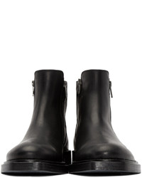Мужские черные кожаные ботинки от Ann Demeulemeester