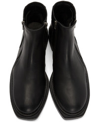 Мужские черные кожаные ботинки от Ann Demeulemeester