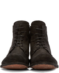 Мужские черные кожаные ботинки от Officine Creative