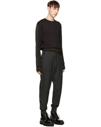 Мужские черные кожаные ботинки от Carven