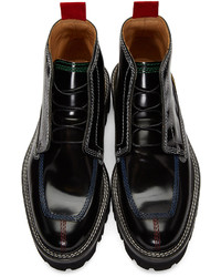 Мужские черные кожаные ботинки от Carven