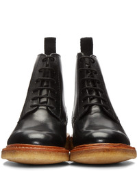 Женские черные кожаные ботинки от YMC