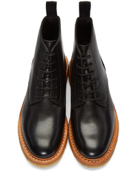 Женские черные кожаные ботинки от YMC