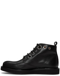 Мужские черные кожаные ботинки от Carven