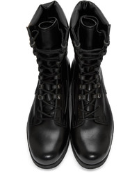 Мужские черные кожаные ботинки от Sacai