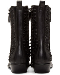 Мужские черные кожаные ботинки от Haider Ackermann