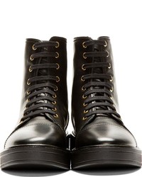 Мужские черные кожаные ботинки от Versus