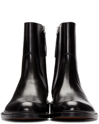 Мужские черные кожаные ботинки от Jil Sander