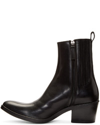 Мужские черные кожаные ботинки от Haider Ackermann