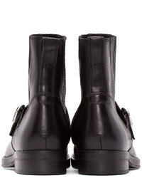 Мужские черные кожаные ботинки от Diesel Black Gold