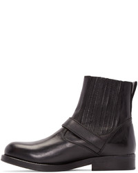 Мужские черные кожаные ботинки от Diesel Black Gold