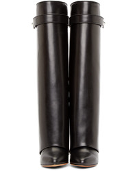 Женские черные кожаные ботинки от Givenchy