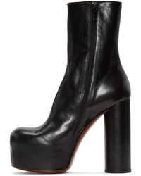 Женские черные кожаные ботинки от Vetements