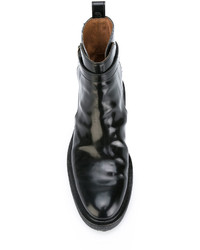 Мужские черные кожаные ботинки от AMI Alexandre Mattiussi