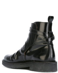 Мужские черные кожаные ботинки от AMI Alexandre Mattiussi