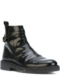 Мужские черные кожаные ботинки от AMI Alexandre Mattiussi