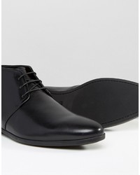 Мужские черные кожаные ботинки от Hugo Boss