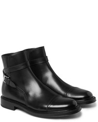 Мужские черные кожаные ботинки от Brioni