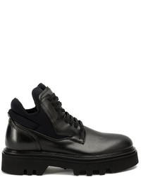 Мужские черные кожаные ботинки от Bruno Bordese